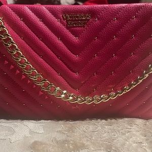 Brand new , Pink / Gold studded crossbody purse